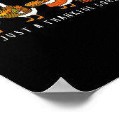 Just A Thankful Goose Funny Silly Goose Thanksgivi Poster (Ecke)