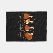 Just A Thankful Goose Nurse Funny Thanksgiving Fleecedecke (Vorderseite (Horizontal))