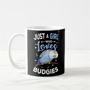 Just A Who Lieben Budgies Blue Parakeet Budgerigar Kaffeetasse