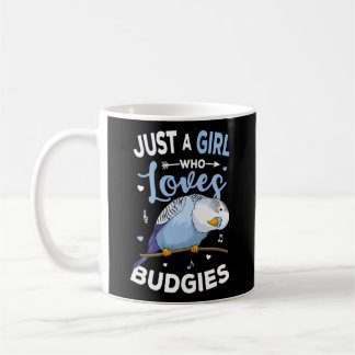 Just A Who Lieben Budgies Blue Parakeet Budgerigar Kaffeetasse