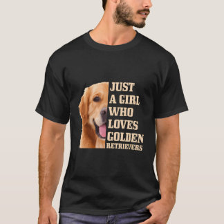 Just A Who Lieben Golden Retriever Hund Mama T-Shirt