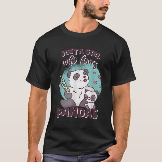 Just A Who Lieben Panda Panda T-Shirt (Vorderseite)