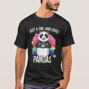 Just A Who Lieben Pandas Panda T-Shirt