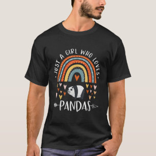 Just A Who Lieben Pandas Rainbow Panda Bär T-Shirt