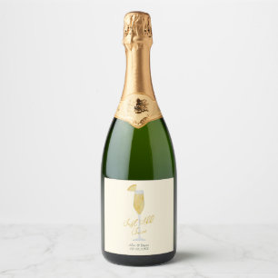 Just Add Juice Mimosa Sekt Prosecco Hochzeit Schaumweinetikett