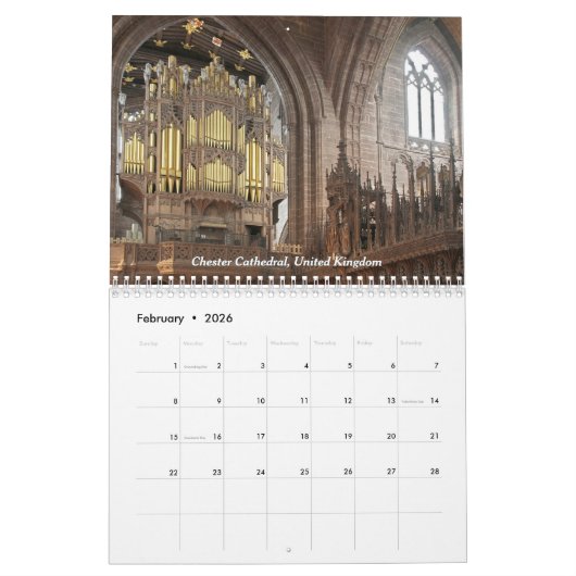 Just Adorable Pipe Organs 2026 - Ein Orgelkalender Kalender (Feb 2026)