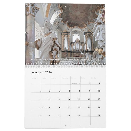 Just Adorable Pipe Organs 2026 - Ein Orgelkalender Kalender (Jan 2026)