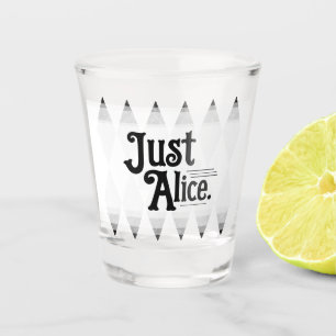 JUST ALICE Junggesellinnenabschied Argyle-Diamant Schnapsglas