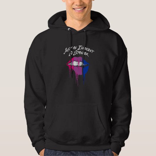 Just an Innocent Bi Stander Bisexual LGBTQ Bi Prid Hoodie (Vorderseite)