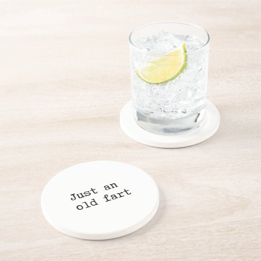 Just An Old Fart Getränkeuntersetzer (Seite)