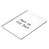 Just An Old Fart Notizblock (Linke Seite)