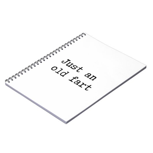 Just An Old Fart Notizblock (Linke Seite)