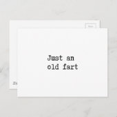 Just An Old Fart Postkarte (Vorne/Hinten)