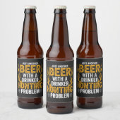 Just another beer with a drinker hunting problem bierflaschenetikett (Flaschen)