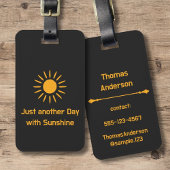Just another Day with Sunshine Gepäckanhänger