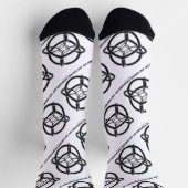 Just Another Hypercubed Day 4-D Polytope Socken (Oben)