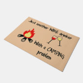 Just Another Wine Mat - Camping Doormat Fußmatte (Schrägansicht)