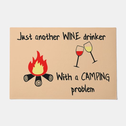 Just Another Wine Mat - Camping Doormat Fußmatte (Vorderseite)