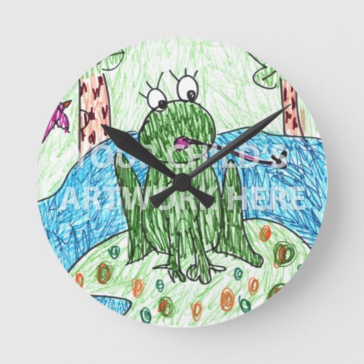 Just Art Clock $21.95 Runde Wanduhr (Vorderseite)