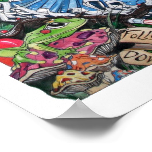 JUST ASK ALICE POSTER (Ecke)