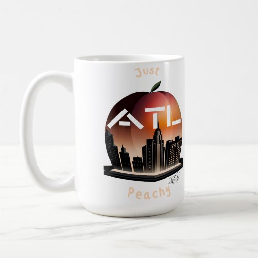 Just ATL Peachy Kaffeetasse (Links)