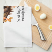 Just Autumn Matically Inclined to Sloth Geschirrtuch (Viertel Falte)