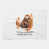 Just Autumn Matically Inclined to Sloth Geschirrtuch (Horizontal)