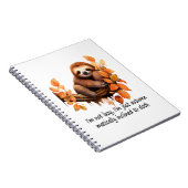 Just Autumn Matically Inclined to Sloth Notizblock (Rechte Seite)
