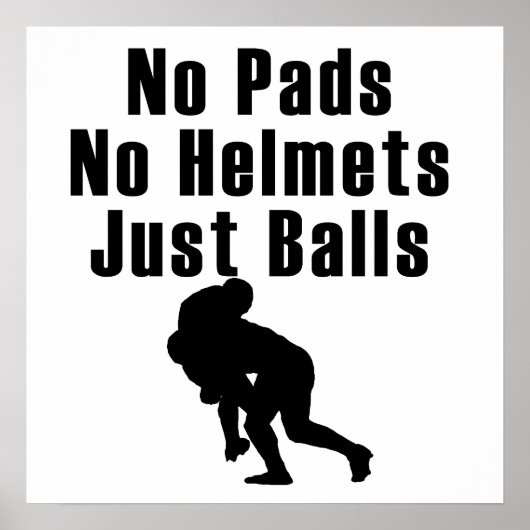 Just Balls Rugby Poster (Vorne)