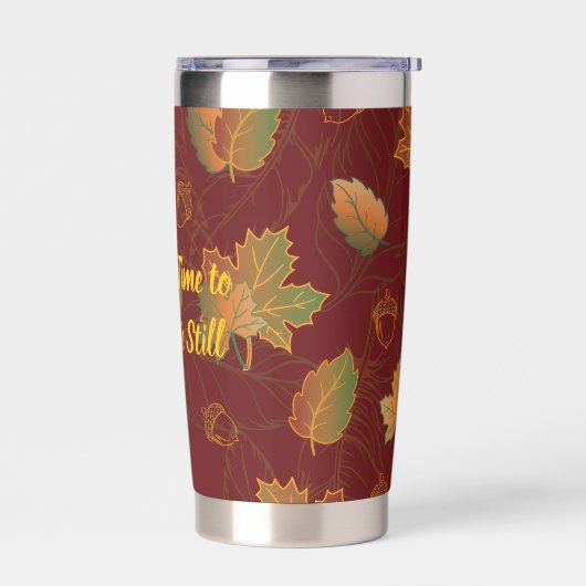 Just Be Still Fall Leaves Thermobecher (Links)