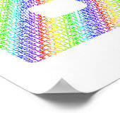 Just BE: The Permission to Exist Rainbow Art Poste Poster (Ecke)