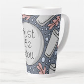 Just be you- hand drawn illustration milchtasse (Rechte Ecke)