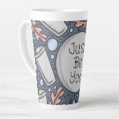 Just be you- hand drawn illustration milchtasse (Linke Ecke)