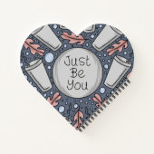 Just be you- hand drawn illustration notizblock (Rückseite)