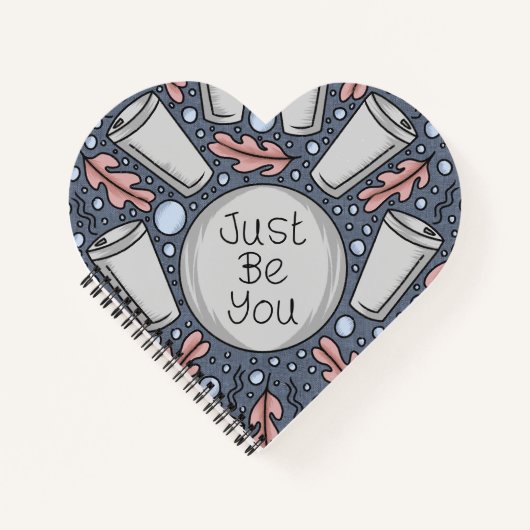 Just be you- hand drawn illustration notizblock (Vorderseite)