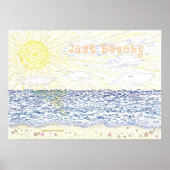 Just Beachy - Drucken Poster (Vorne)
