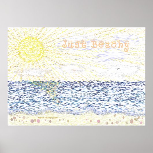 Just Beachy - Drucken Poster (Vorne)