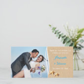 Just Beachy Foto Vielen Dank Karte (Stehend Vorderseite)