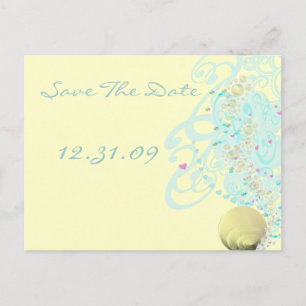 Just Beachy Wedding Ankündigungspostkarte