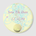 Just Beachy Wedding Magnet<br><div class="desc">Wirbel und Muscheln Beach Wedding Magnet</div>