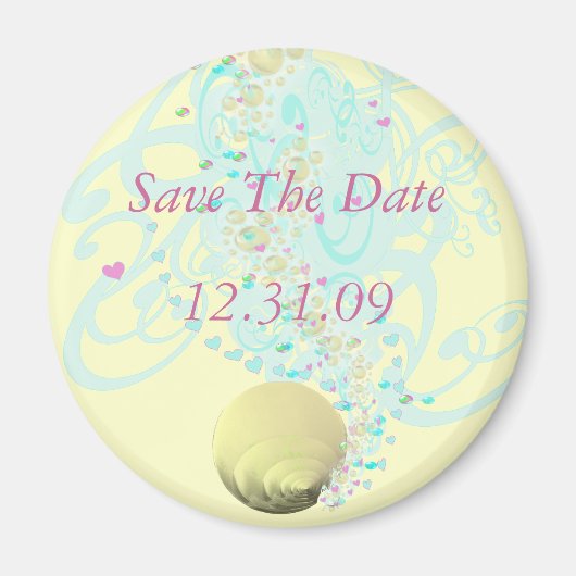 Just Beachy Wedding Magnet (Vorne)