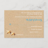 Just Beachy Wedding RSVP Template (Vorderseite)