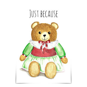 "Just Because" Oma Bear Hug Card Karte