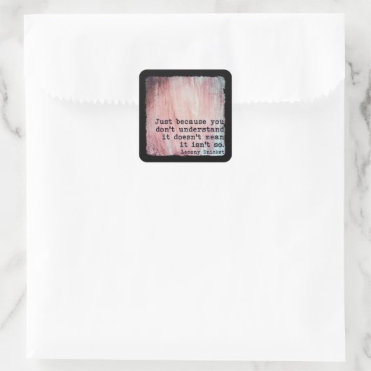 JUST BECAUSE STICKER (Tasche)