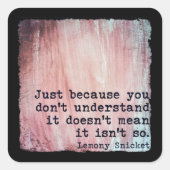 JUST BECAUSE STICKER (Vorderseite)