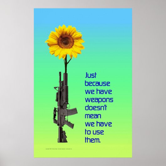 Just Because We Have Weapons... Poster (Vorne)