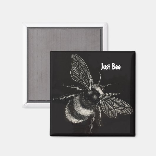 "Just Bee" Magnet (Vorderseite/Rückseite)