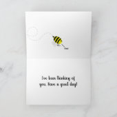 "Just BEE-Ursache" Happy Bee Card Karte (Innenseite)