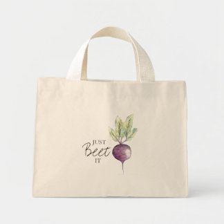 Just Beet It Watercolor Bag Mini Stoffbeutel
