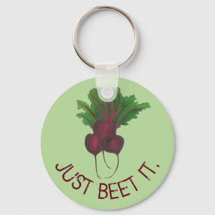 Just Beets It Red Beets Veggie Bunch Gardener Vega Schlüsselanhänger